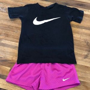 Nike short and tee set